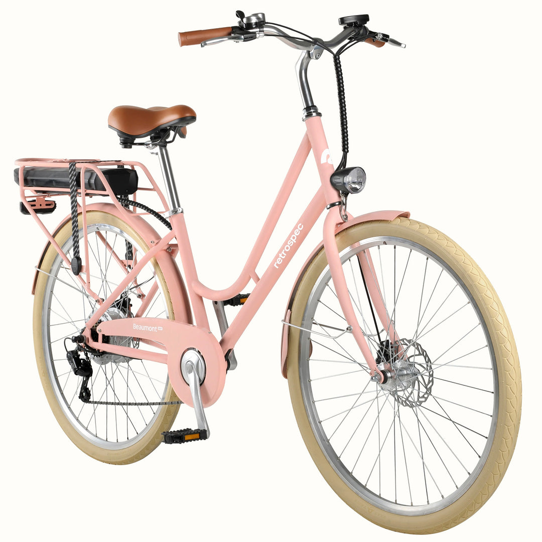 Retrospec Beaumont Rev Electric City Bike - Step-Through